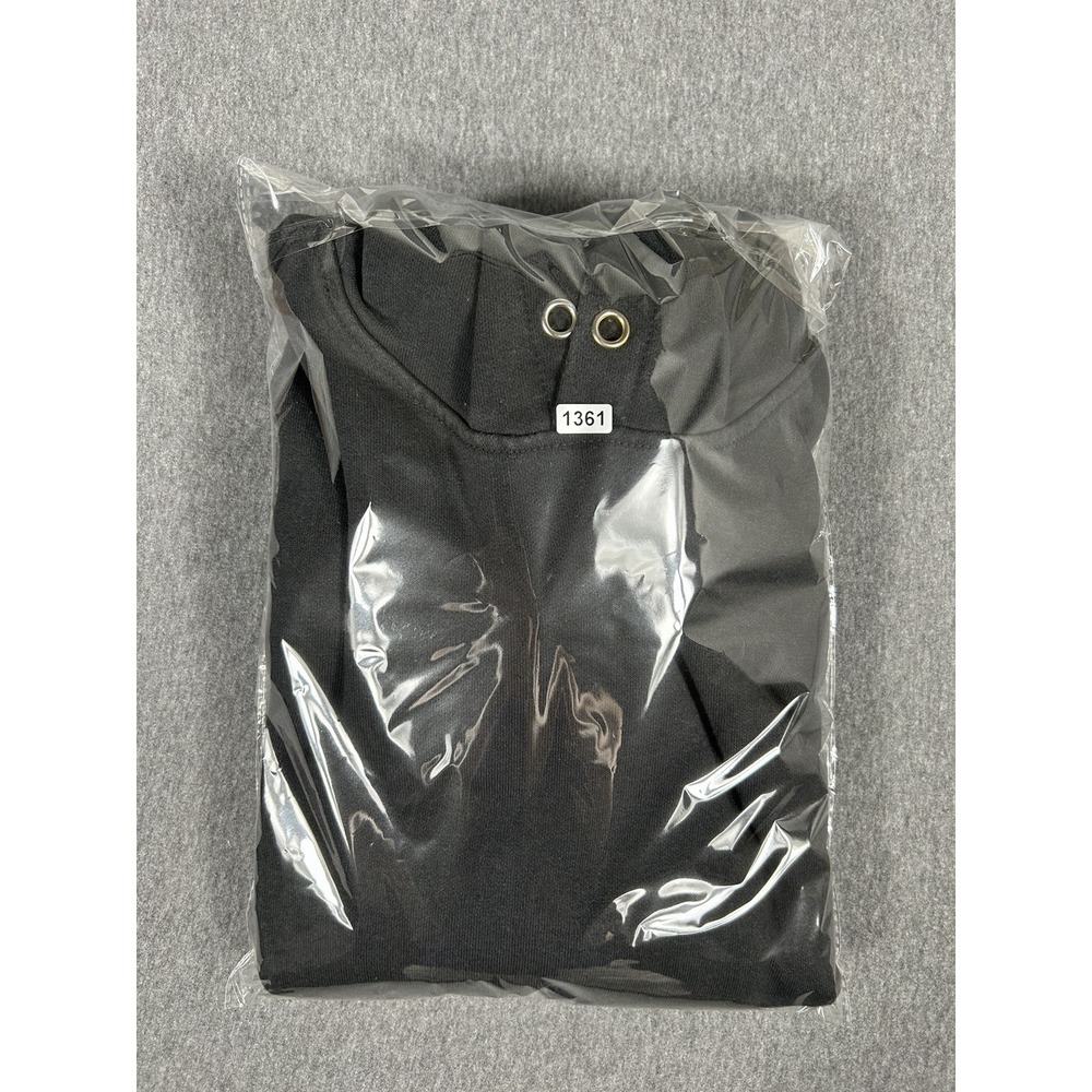 Carhartt Loose Fit Hoodie Men's XL Black Sleeve Logo Spellout Pocket Sweatshirt - Picture 9 of 9